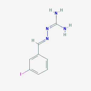 molecular formula C8H9IN4 B11715667 N-[(Z)-[(3-Iodophenyl)methylidene]amino]guanidine 