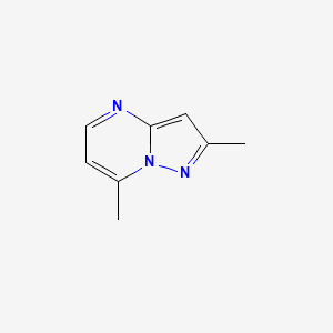 molecular formula C8H9N3 B11715674 2,7-Dimethylpyrazolo[1,5-a]pyrimidine 