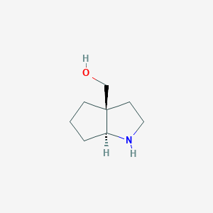 molecular formula C8H15NO B11715715 [(3aS,6aS)-octahydrocyclopenta[b]pyrrol-3a-yl]methanol 