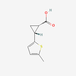 (1S,2R)-2-(5-methylthiophen-2-yl)cyclopropane-1-carboxylic acid