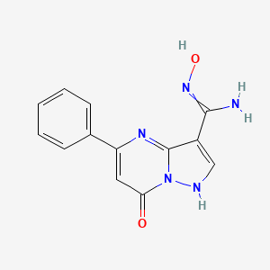 N-hydroxy-7-oxo-5-phenyl-1H,7H-pyrazolo[1,5-a]pyrimidine-3-carboximidamide