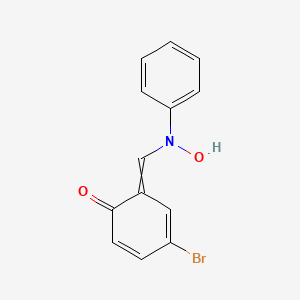 molecular formula C13H10BrNO2 B11715746 (NZ)-N-[(5-Bromo-2-hydroxyphenyl)methylidene]-N-oxidoanilinium 