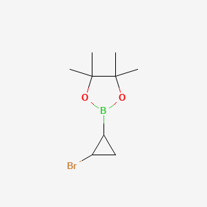 2-(2-Bromocyclopropyl)-4,4,5,5-tetramethyl-1,3,2-dioxaborolane