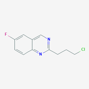 molecular formula C11H10ClFN2 B11715782 2-(3-Chloropropyl)-6-fluoroquinazoline 