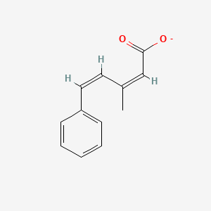 molecular formula C12H11O2- B11715789 (2Z,4Z)-3-methyl-5-phenylpenta-2,4-dienoate 