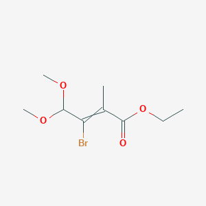 Ethyl 3-Bromo-4,4-dimethoxy-2-methyl-2-butenoate