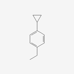 molecular formula C11H14 B11715866 1-Cyclopropyl-4-ethylbenzene 