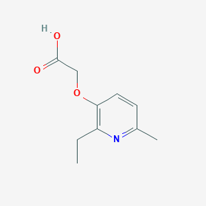 molecular formula C10H13NO3 B11715874 [(2-Ethyl-6-methylpyridin-3-yl)oxy]acetic acid 