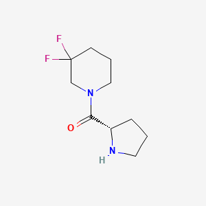 3,3-difluoro-1-[(2S)-pyrrolidine-2-carbonyl]piperidine