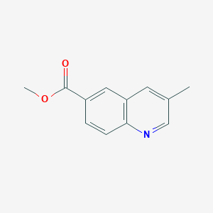 molecular formula C12H11NO2 B11715897 Methyl 3-methylquinoline-6-carboxylate 