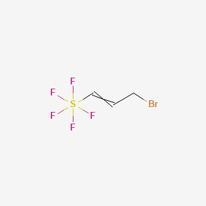 molecular formula C3H4BrF5S B11715901 (3-Bromo-1-propenyl)sulfur pentafluoride 