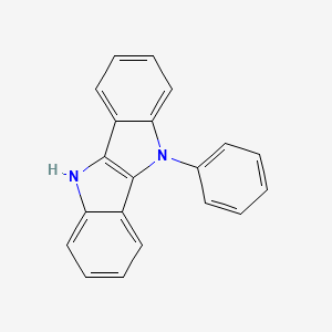 molecular formula C20H14N2 B11715921 5-Phenyl-5,10-dihydroindolo[3,2-b]indole 