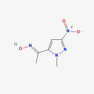 (Z)-N-[1-(1-methyl-3-nitro-1H-pyrazol-5-yl)ethylidene]hydroxylamine