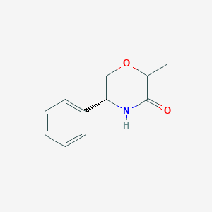 molecular formula C11H13NO2 B11715966 (5R)-2-Methyl-5-phenylmorpholin-3-one 