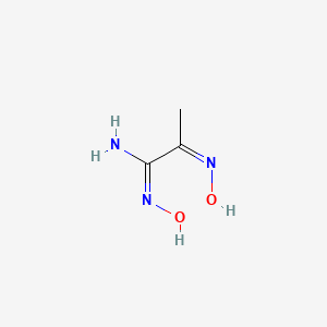 molecular formula C3H7N3O2 B11715995 (Z,2E)-N'-Hydroxy-2-(hydroxyimino)propanimidamide 