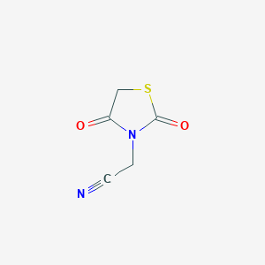 molecular formula C5H4N2O2S B11716011 (2,4-Dioxo-thiazolidin-3-yl)-acetonitrile 