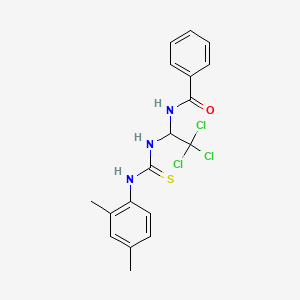 N-{2,2,2-Trichloro-1-[3-(2,4-dimethyl-phenyl)-thioureido]-ethyl}-benzamide