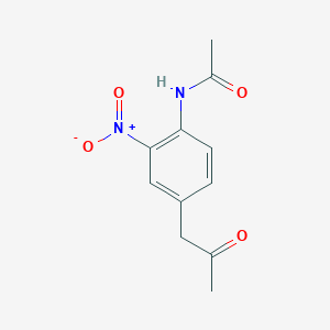 N-(2-nitro-4-(2-oxopropyl)phenyl)acetamide