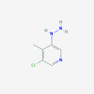 3-Chloro-5-hydrazinyl-4-methylpyridine