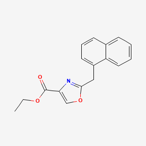 molecular formula C17H15NO3 B11716163 Ethyl 2-(1-Naphthylmethyl)oxazole-4-carboxylate 