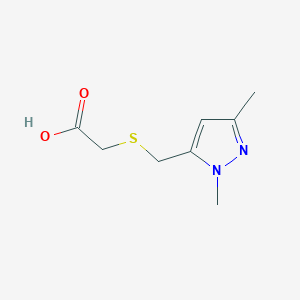 {[(1,3-dimethyl-1H-pyrazol-5-yl)methyl]sulfanyl}acetic acid