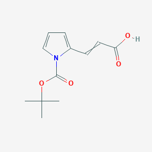 3-[1-[(2-Methylpropan-2-yl)oxycarbonyl]pyrrol-2-yl]prop-2-enoic acid