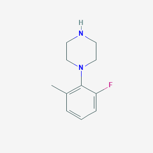 molecular formula C11H15FN2 B11716196 1-(2-Fluoro-6-methylphenyl)piperazine 