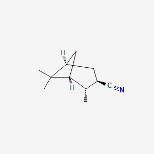 molecular formula C11H17N B11716201 (1R,2R,3R,5S)-2,6,6-Trimethylbicyclo[3.1.1]heptane-3-carbonitrile 