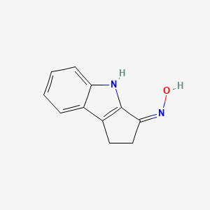 molecular formula C11H10N2O B11716202 N-[(3E)-1H,2H,3H,4H-cyclopenta[b]indol-3-ylidene]hydroxylamine 