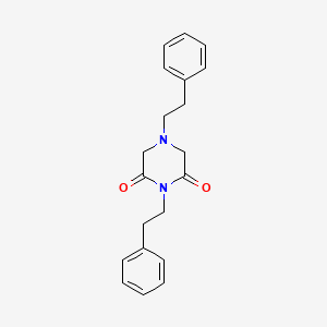 molecular formula C20H22N2O2 B11716203 1,4-Diphenethyl-2,6-piperazinedione 