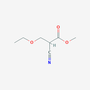 molecular formula C7H11NO3 B11716217 Methyl 2-cyano-3-ethoxypropanoate 