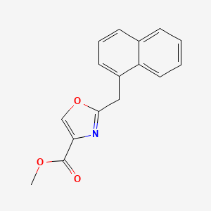 molecular formula C16H13NO3 B11716244 Methyl 2-(1-Naphthylmethyl)oxazole-4-carboxylate CAS No. 2070896-65-8