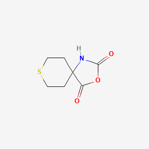 molecular formula C7H9NO3S B11716264 3-Oxa-8-thia-1-azaspiro[4.5]decane-2,4-dione 