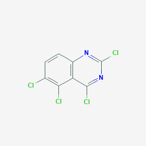 molecular formula C8H2Cl4N2 B11716306 2,4,5,6-Tetrachloroquinazoline 