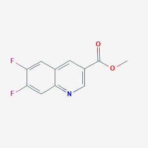 molecular formula C11H7F2NO2 B11716331 Methyl 6,7-Difluoroquinoline-3-carboxylate 