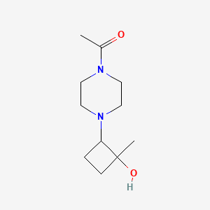 1-[4-(2-Hydroxy-2-methylcyclobutyl)piperazin-1-yl]ethan-1-one