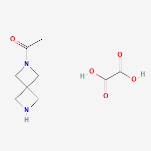 molecular formula C9H14N2O5 B11716354 1-(2,6-Diazaspiro[3.3]heptan-2-yl)ethanone oxalate 