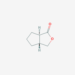 molecular formula C7H10O2 B11716364 (3aR,6aR)-hexahydro-1H-cyclopenta[c]furan-1-one 