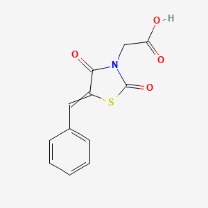 2-[2,4-Dioxo-5-(phenylmethylidene)-1,3-thiazolidin-3-yl]acetic acid