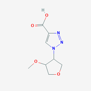 1-(4-Methoxyoxolan-3-yl)-1H-1,2,3-triazole-4-carboxylic acid