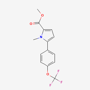 Methyl 1-Methyl-5-[4-(trifluoromethoxy)phenyl]pyrrole-2-carboxylate