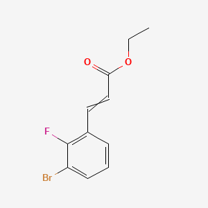 ethyl 3-(3-bromo-2-fluorophenyl)prop-2-enoate