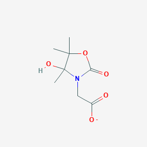 2-(4-Hydroxy-4,5,5-trimethyl-2-oxo-1,3-oxazolidin-3-yl)acetate