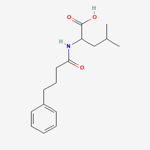 4-Methyl-2-(4-phenylbutanamido)pentanoic acid