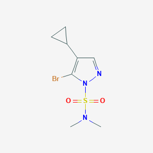 5-bromo-4-cyclopropyl-N,N-dimethyl-pyrazole-1-sulfonamide