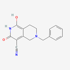 6-Benzyl-1,3-dihydroxy-5,6,7,8-tetrahydro-2,6-naphthyridine-4-carbonitrile