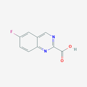 molecular formula C9H5FN2O2 B11716552 6-Fluoroquinazoline-2-carboxylic acid 