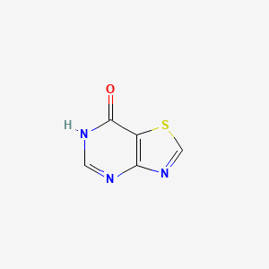 molecular formula C5H3N3OS B11716616 Thiazolo[4,5-d]pyrimidin-7(6h)-one 