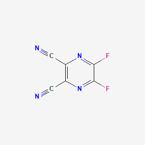 molecular formula C6F2N4 B11716625 5,6-Difluoropyrazine-2,3-dicarbonitrile 