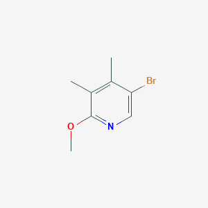 molecular formula C8H10BrNO B11716627 5-Bromo-2-methoxy-3,4-dimethylpyridine 